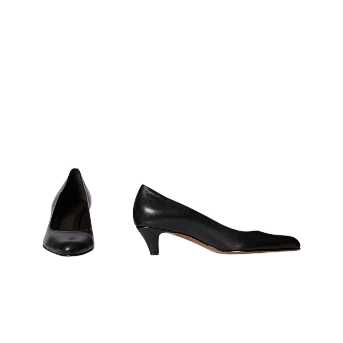 (W) 더 로우 오르넬라 키튼 힐 블랙((W) The Row Ornella Kitten Heel Black) - 2