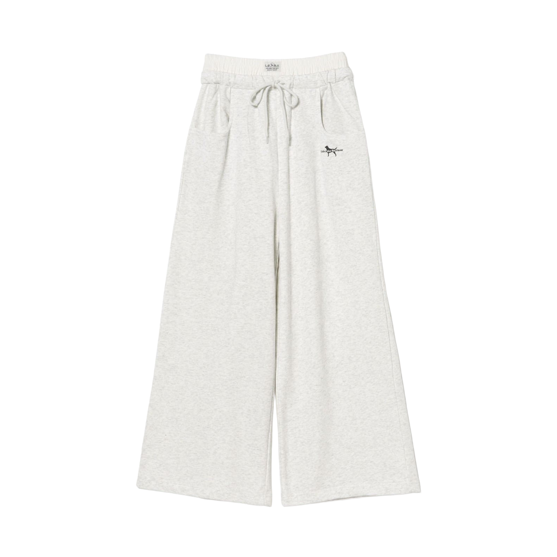 (W) 빔즈 하트 x 래브라도 리트리버 스웨트팬츠 오트밀((W) Beams Heart x Labrador Retriever Sweatpants Oatmeal)