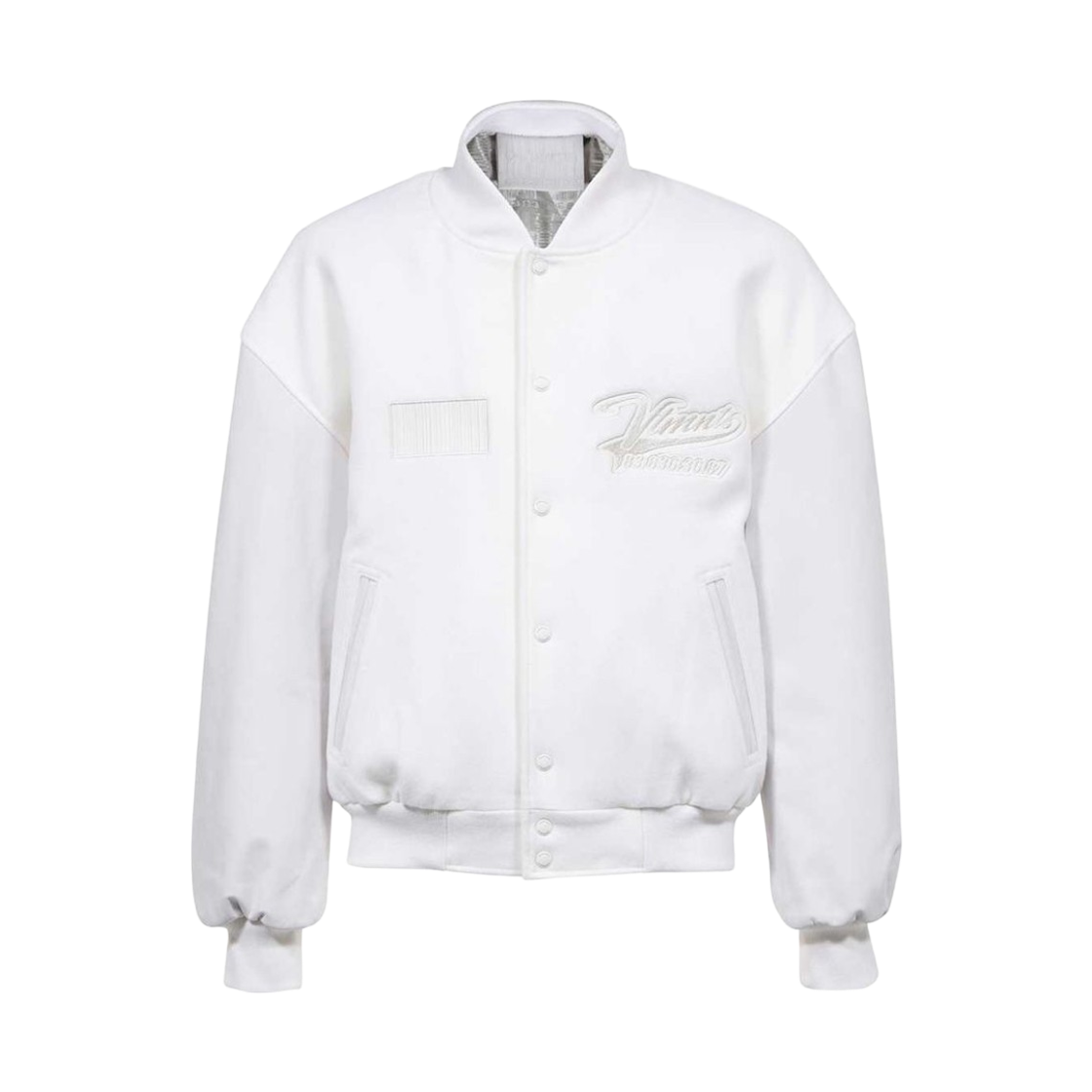 베트멍 컬리지 울 블루종 자켓 아이보리 화이트(Vetements College Wool Blouson Jacket Ivory White)