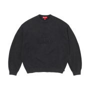 Supreme Overdyed Raised Sweater Black - 26SS