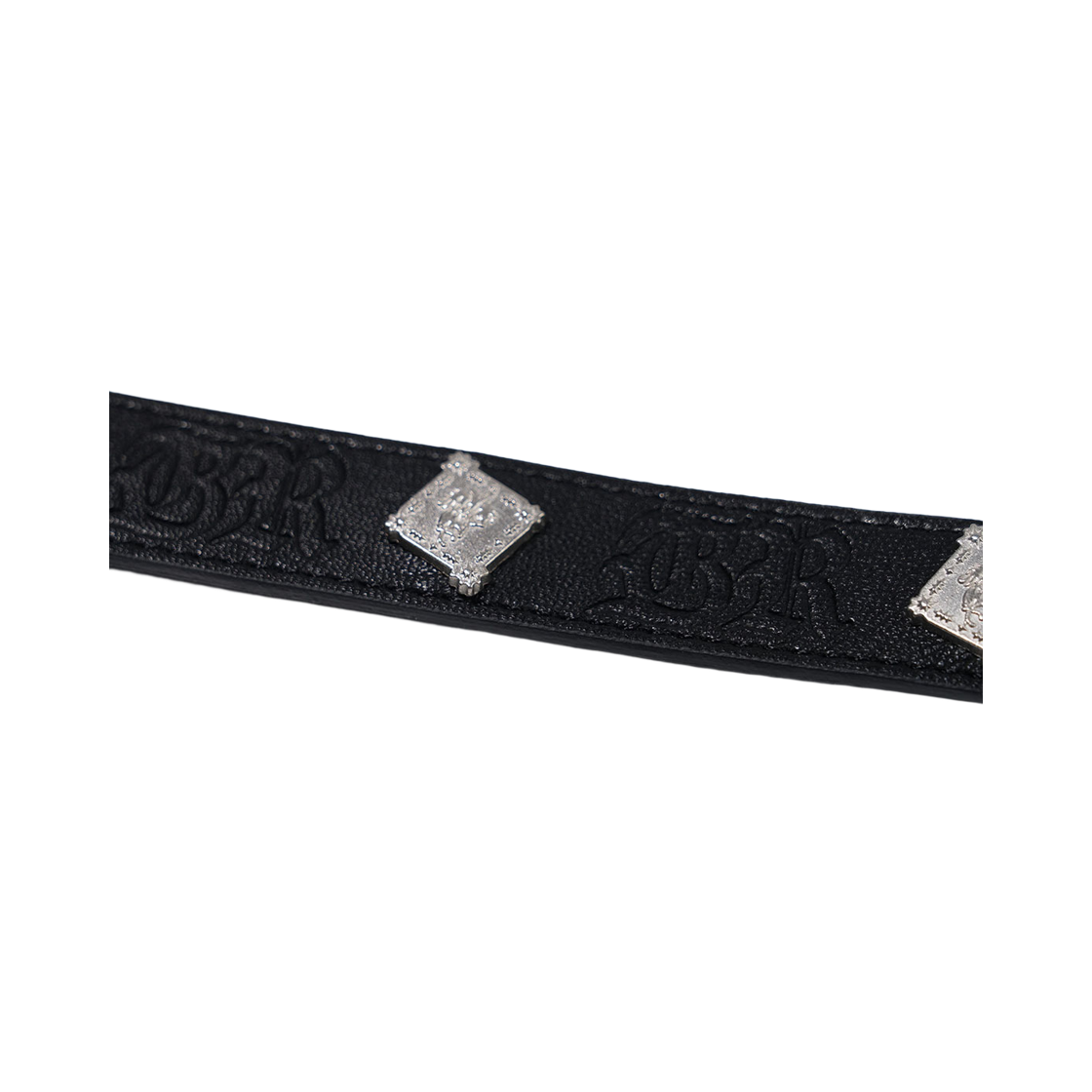 비에스래빗 시그너쳐 리벳 비건 레더 독 카라 블랙(Bsrabbit Signature Rivet Vegan Leather Dog Collar Black) - 5