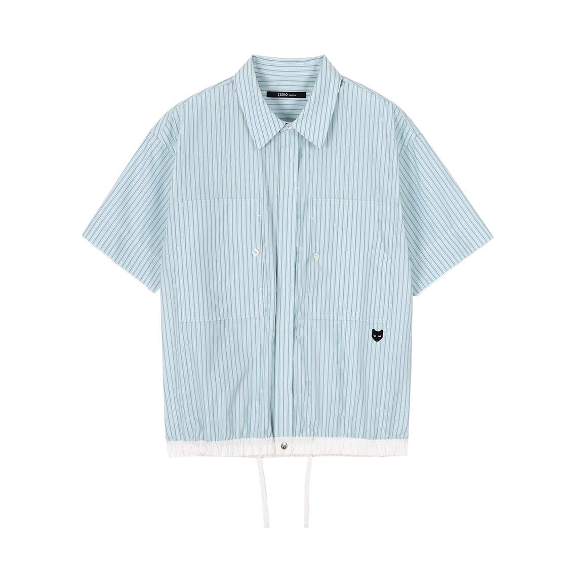 SI3JP810SB SONGZIO ZZERO Multi Stripe Half Jacket Light Blue