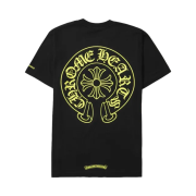Chrome Hearts Horseshoe Logo Pocket T-Shirt Black Neon