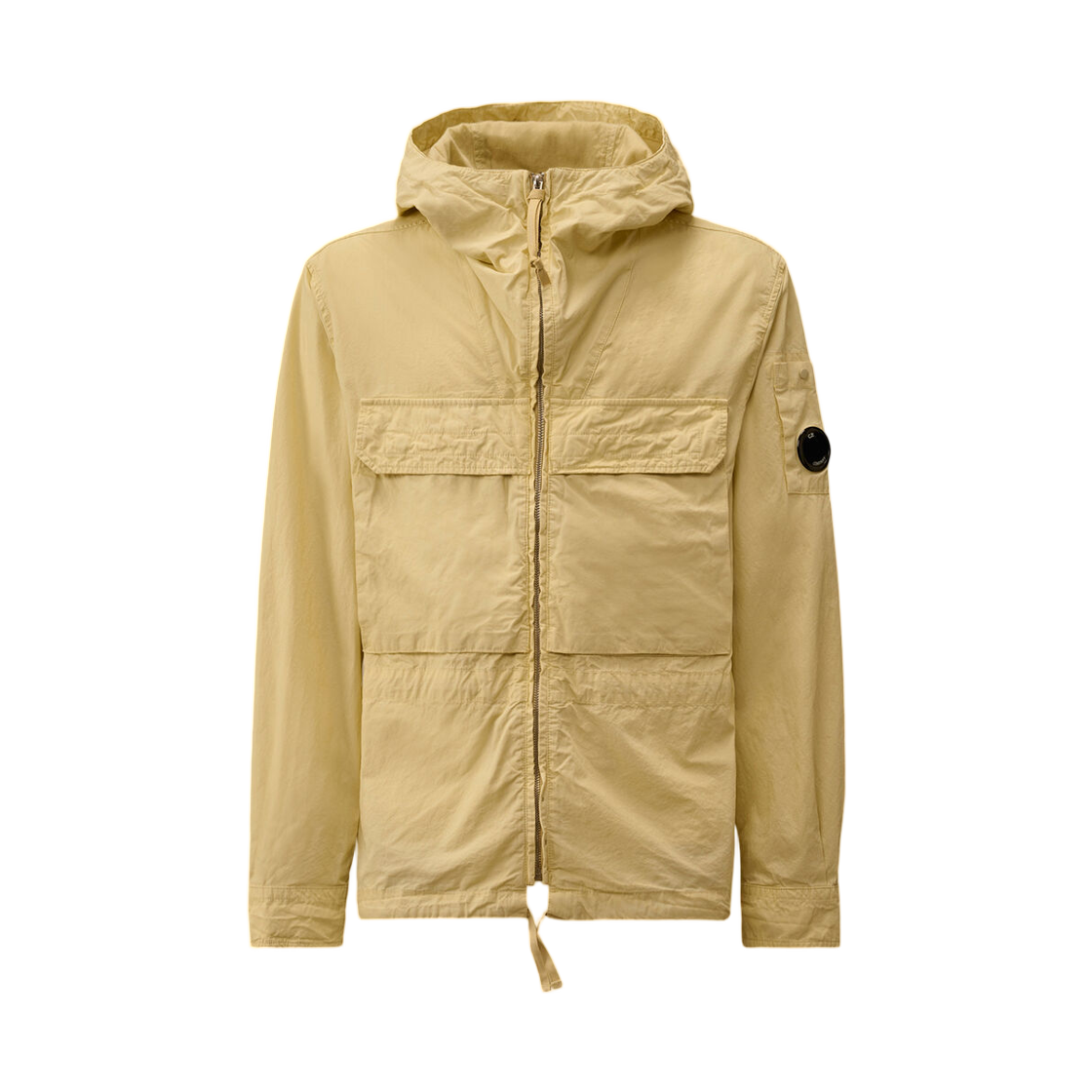20CMOS076A110324G114 C.P. Company Micro-Reps Hooded Lens Overshirt Frozen Dew White - 26SS