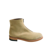 Kapital Suede Leather Zip Up Frisco Boots Beige