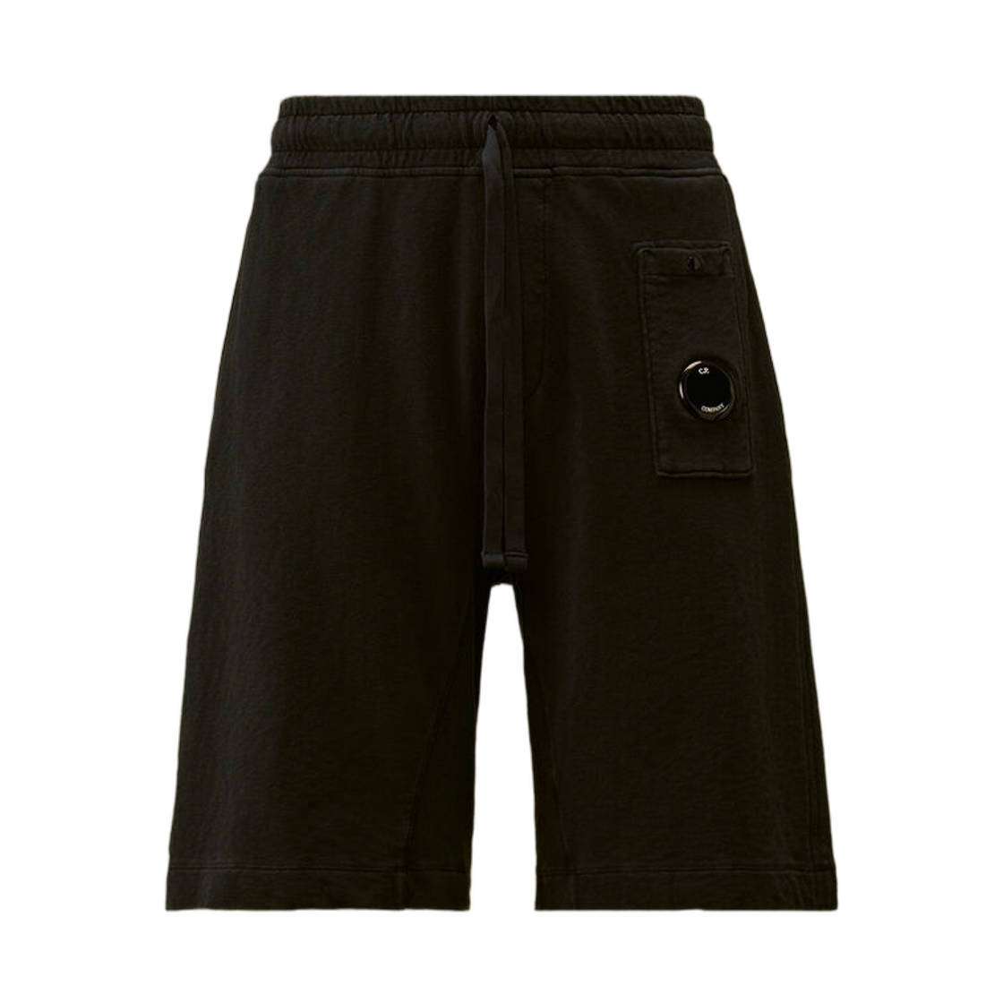 C.P. 컴퍼니 말파일 플리스 렌즈 스웨트쇼츠 블랙 - 26SS(C.P. Company Malfile Fleece Lens Sweatshorts Black - 26SS)