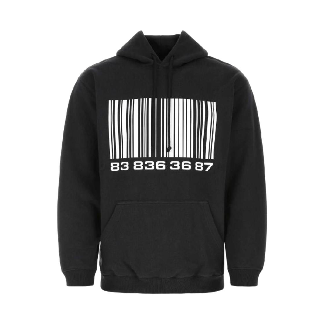 베트멍 빅 바코드 후디 블랙(Vetements Big Barcode Hoodie Black)
