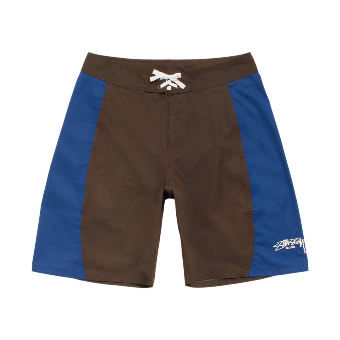 113172 Stussy Curved Panel Board Shorts Brown