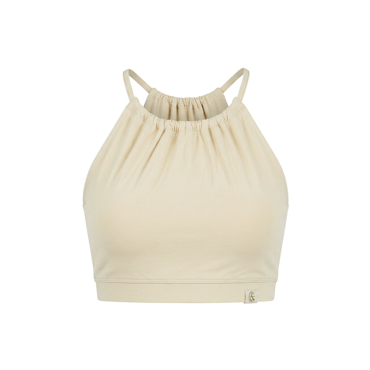 프론투라인 반다 소프트 홀터넥 셔링 탑(FRONT2LINE Banda Soft Halter neck Shirring Top)