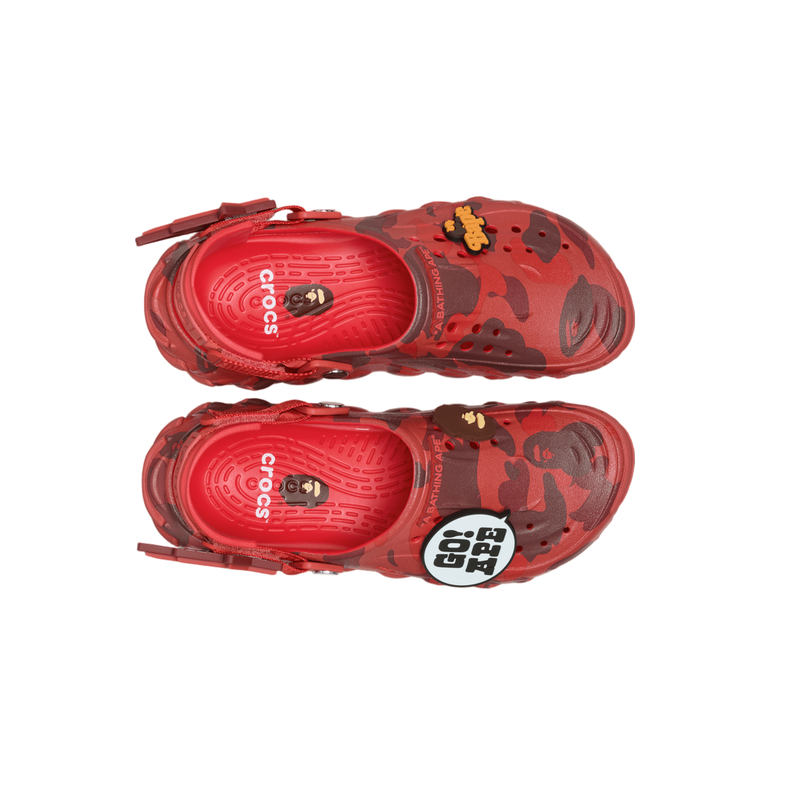 크록스 x 베이프 에코 RO 클로그 레드(Crocs x BAPE Echo RO Clog Red) - 2