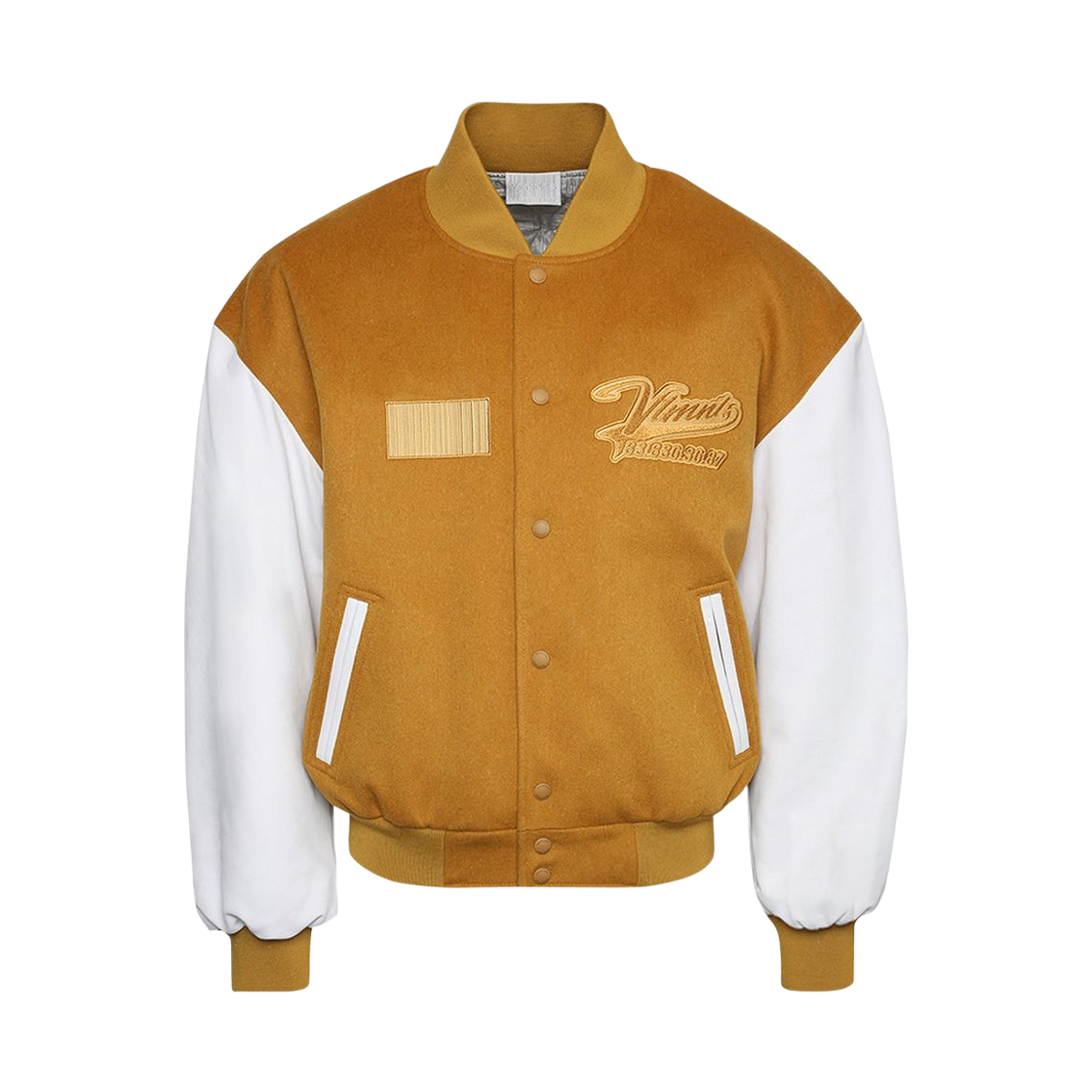 베트멍 컬리지 자켓 머스타드 화이트(Vetements College Jacket Mustard White)