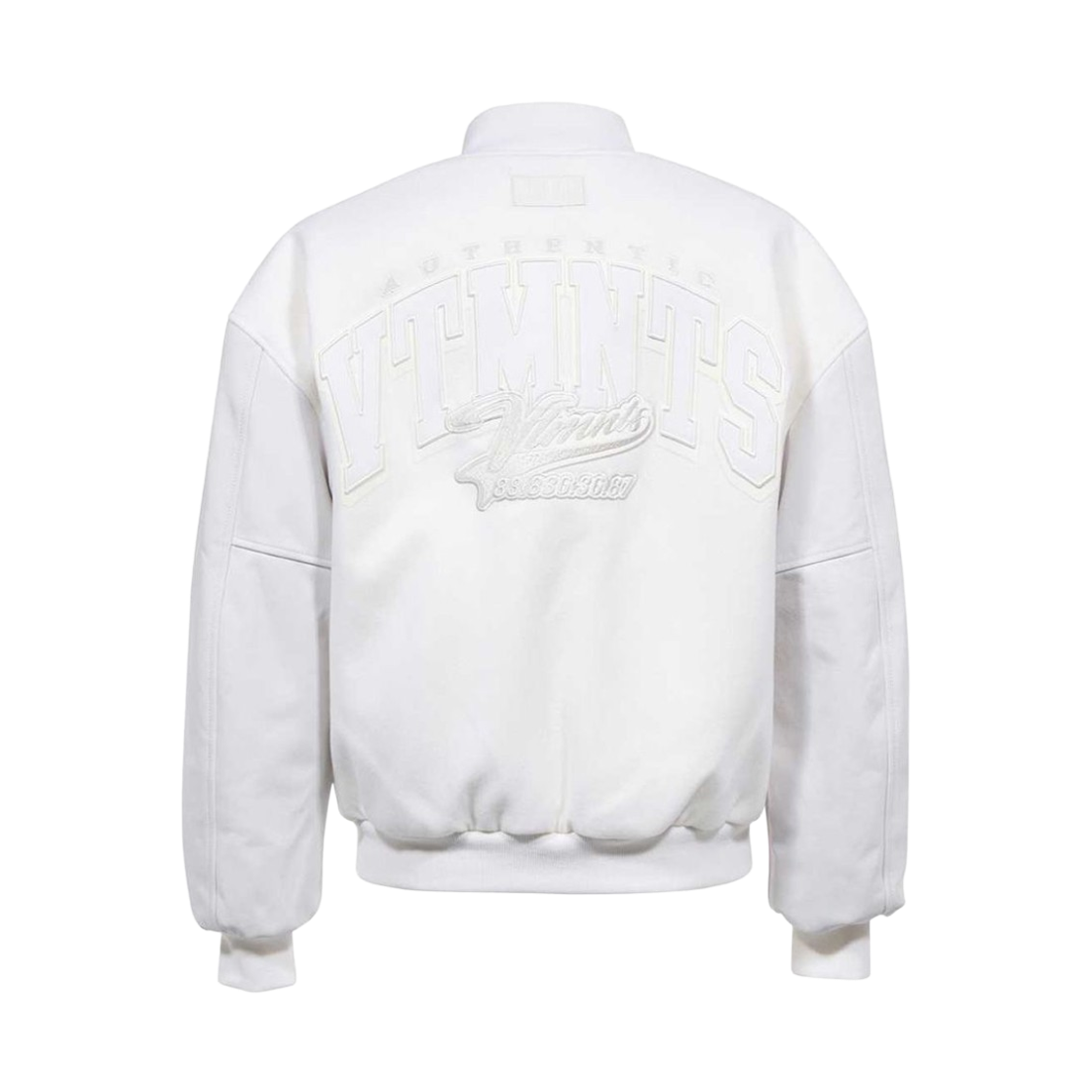 베트멍 컬리지 울 블루종 자켓 아이보리 화이트(Vetements College Wool Blouson Jacket Ivory White) - 2