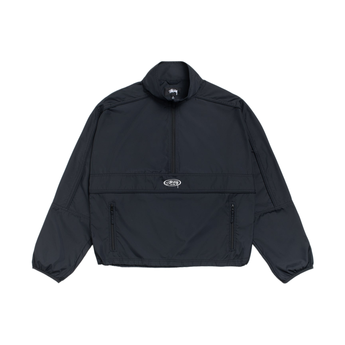 115905 Stussy Lightweight Pullover Jacket Black