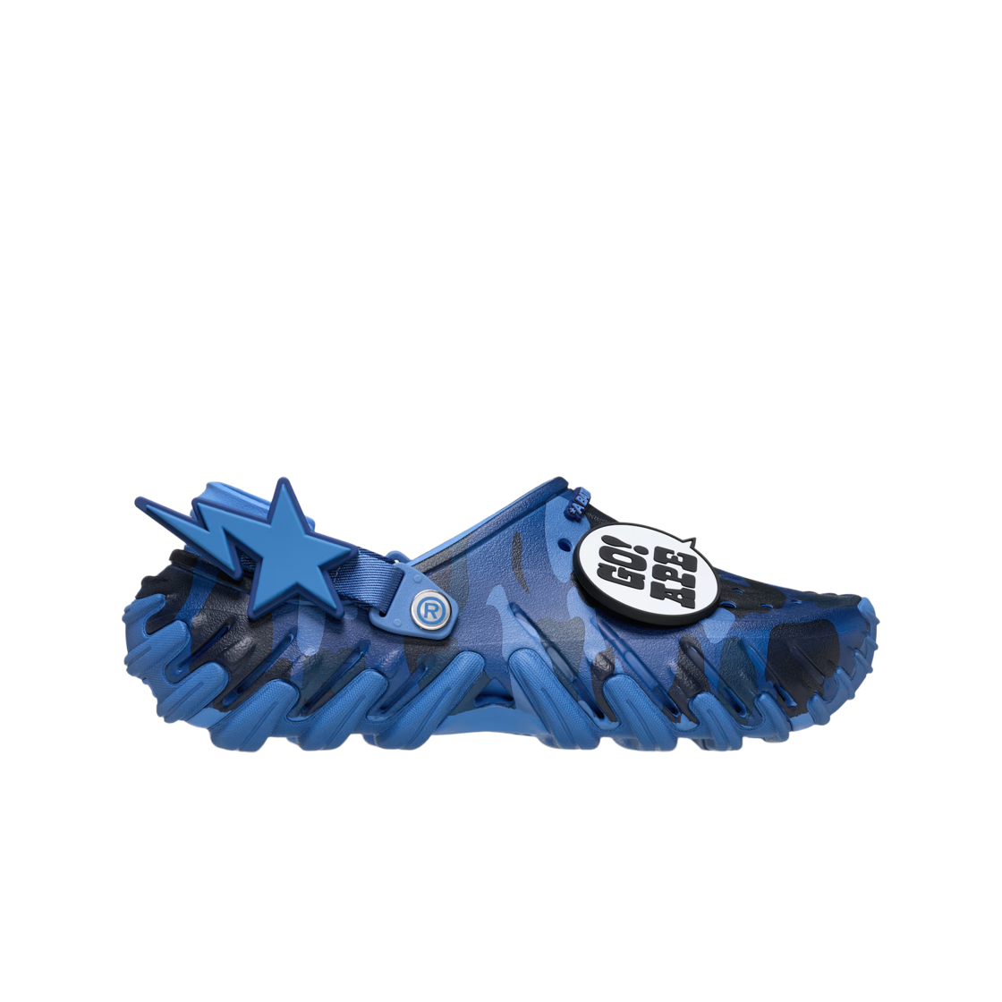 크록스 x 베이프 에코 RO 클로그 네이비(Crocs x BAPE Echo RO Clog Navy)