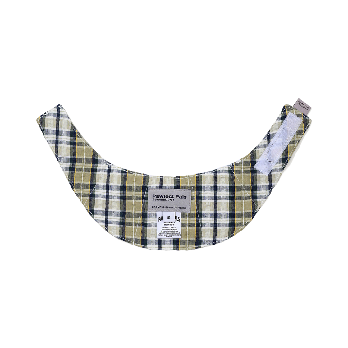 비에스래빗 펫 넥 카라 체크 베이지(Bsrabbit Pet Neck Collar Check Beige) - 2