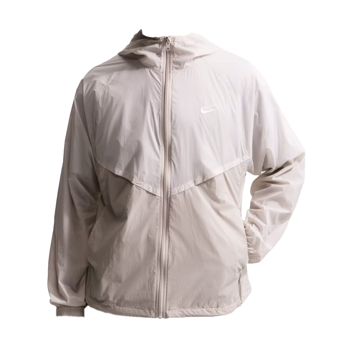 나이키 윈드러너 언라인드 풀집 UV 자켓 라이트 오어우드 브라운 크림 II - 아시아(Nike Windrunner Unlined Full-Zip UV Jacket Light Orewood Brown Cream II - Asia) - 1