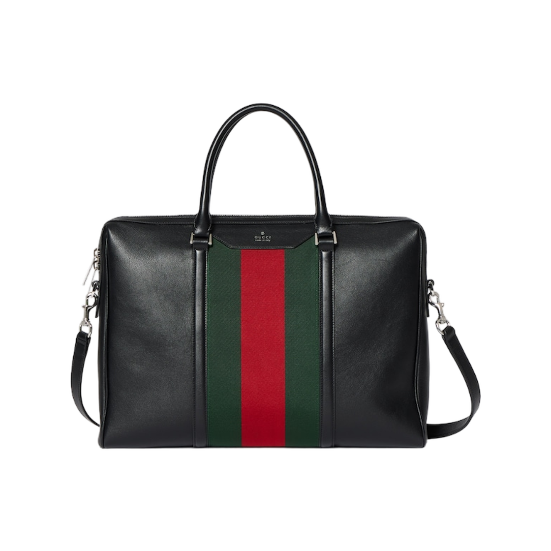 A0007X-AAGSU-1053 Gucci Mega Web Trademark Medium Briefcase Black