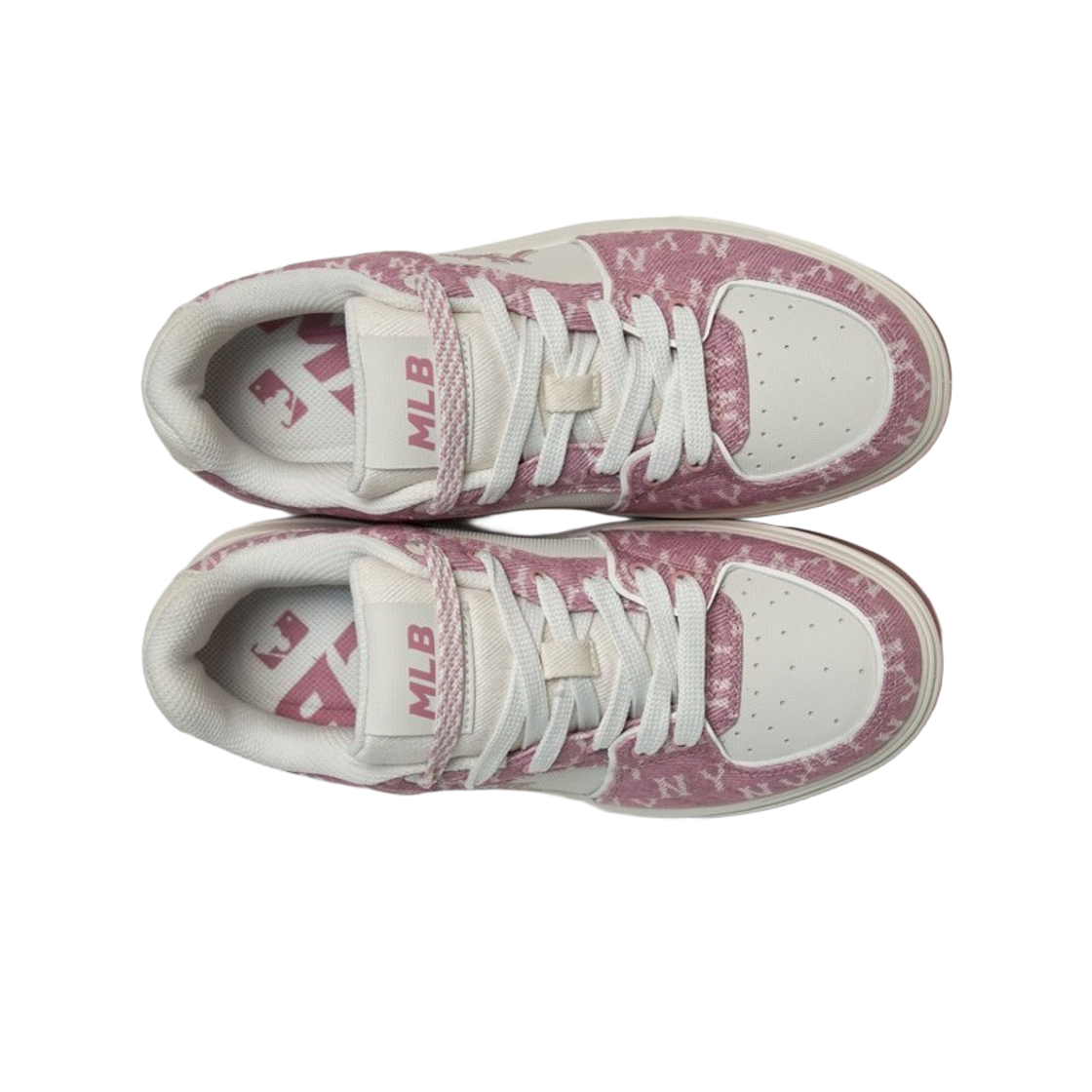 (W) MLB 청키 라이너 데님 모노그램 SL 뉴욕 양키스 핑크((W) MLB Chunky Liner Denim Monogram SL New York Yankees Pink) - 2