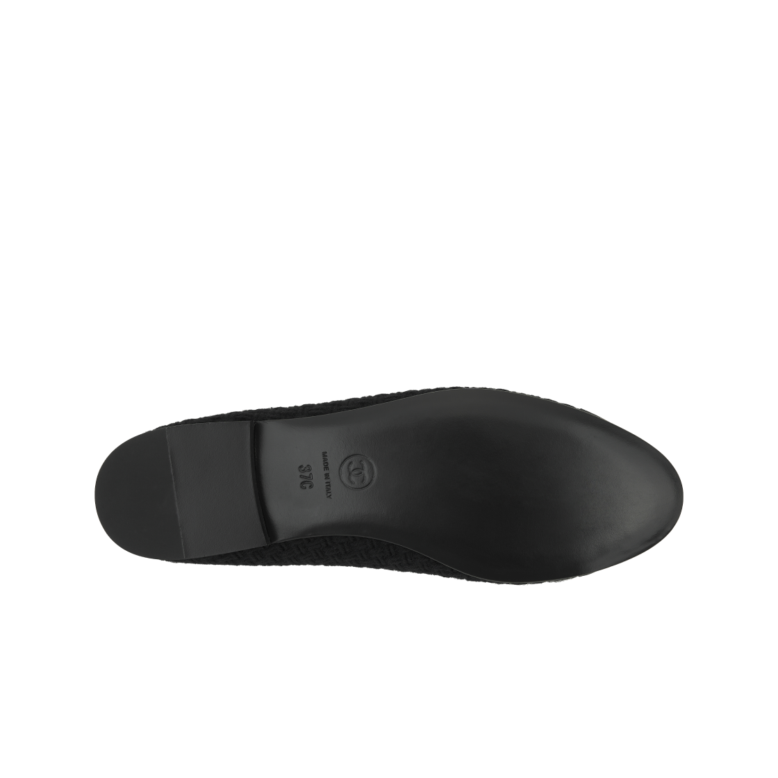 (W) 샤넬 발레리나 플랫 울 트위드 그로그랭 & 블랙((W) Chanel Ballerina Flat Wool Tweed Grosgrain & Black) - 2