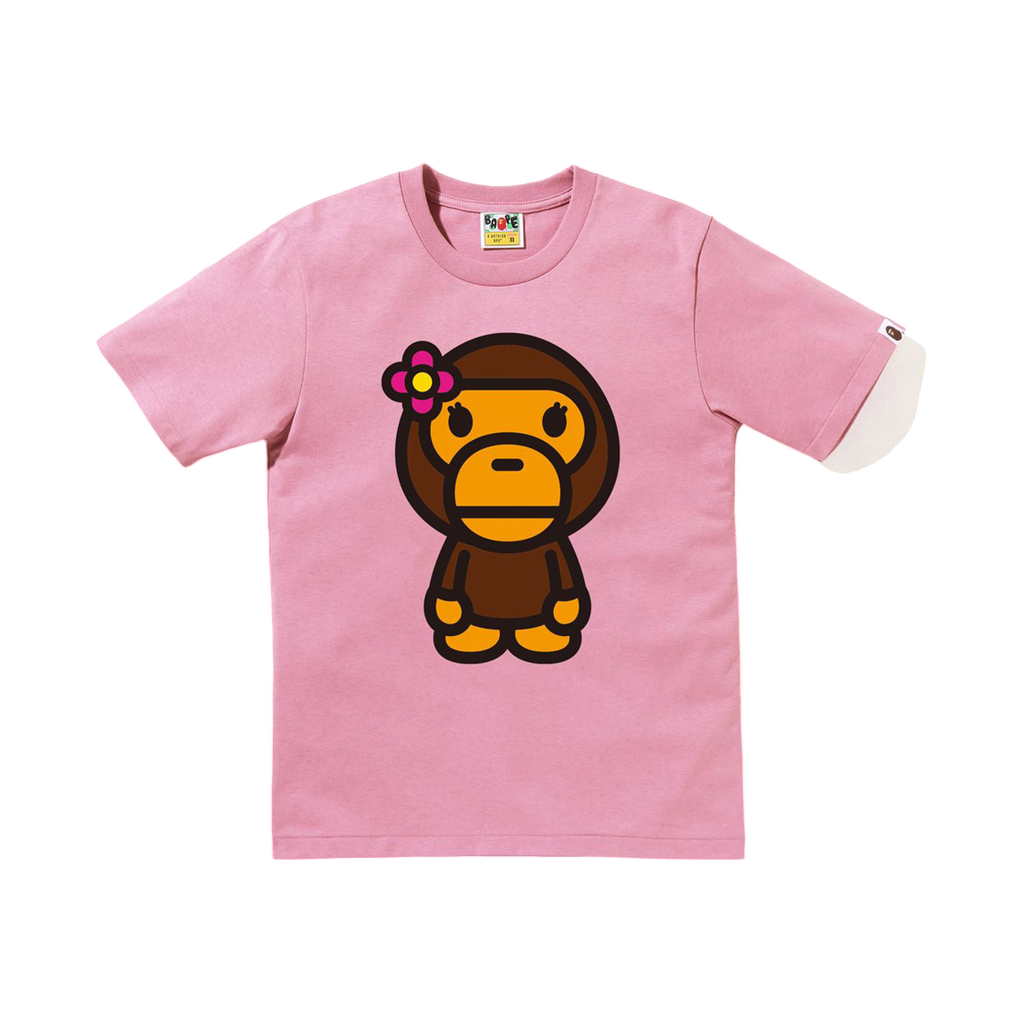 (W) 베이프 빅 베이비 리사 티셔츠 핑크((W) BAPE Big Baby Lisa T-Shirt Pink)