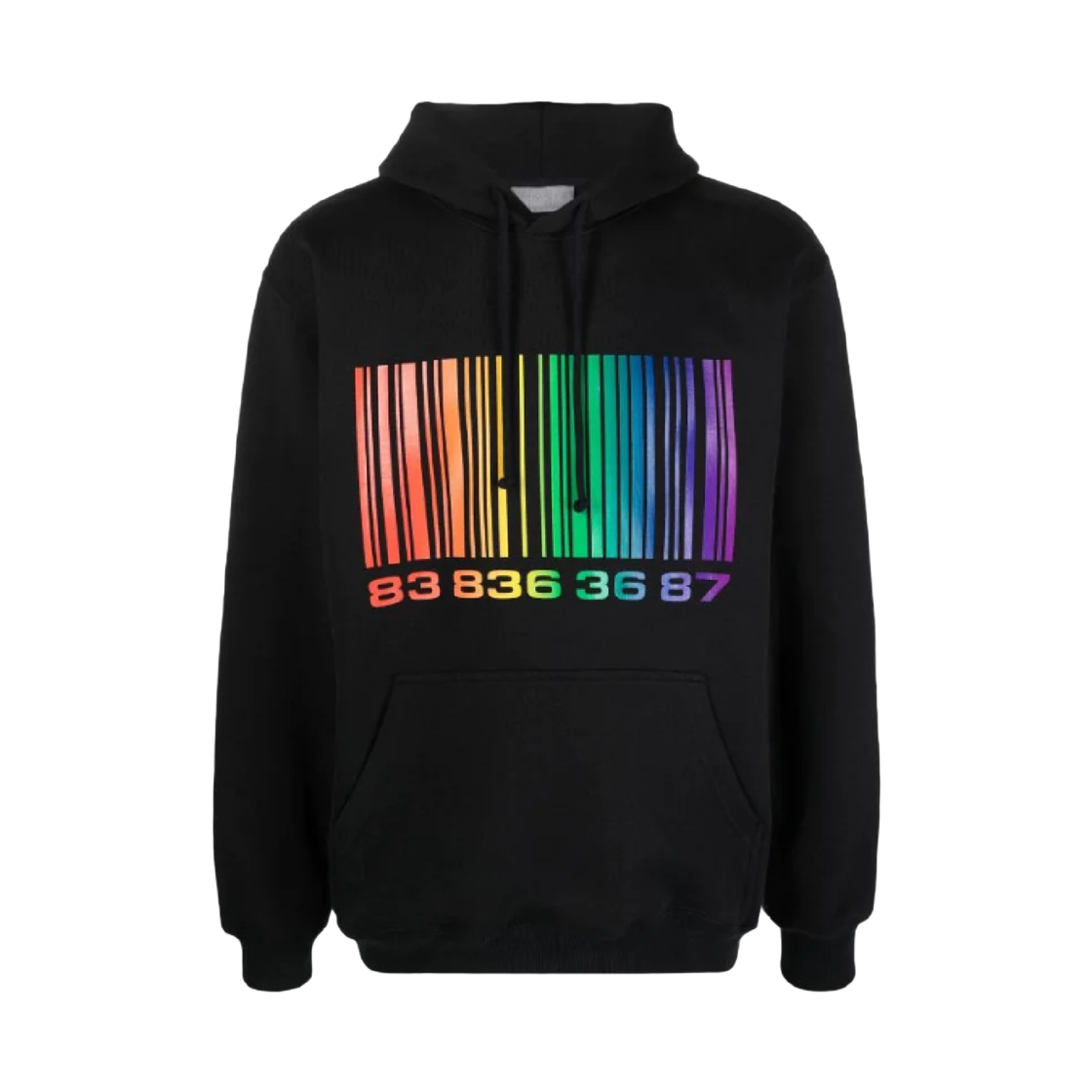 베트멍 바코드 후디 블랙 레인보우(Vetements Barcode Hoodie Black Rainbow)