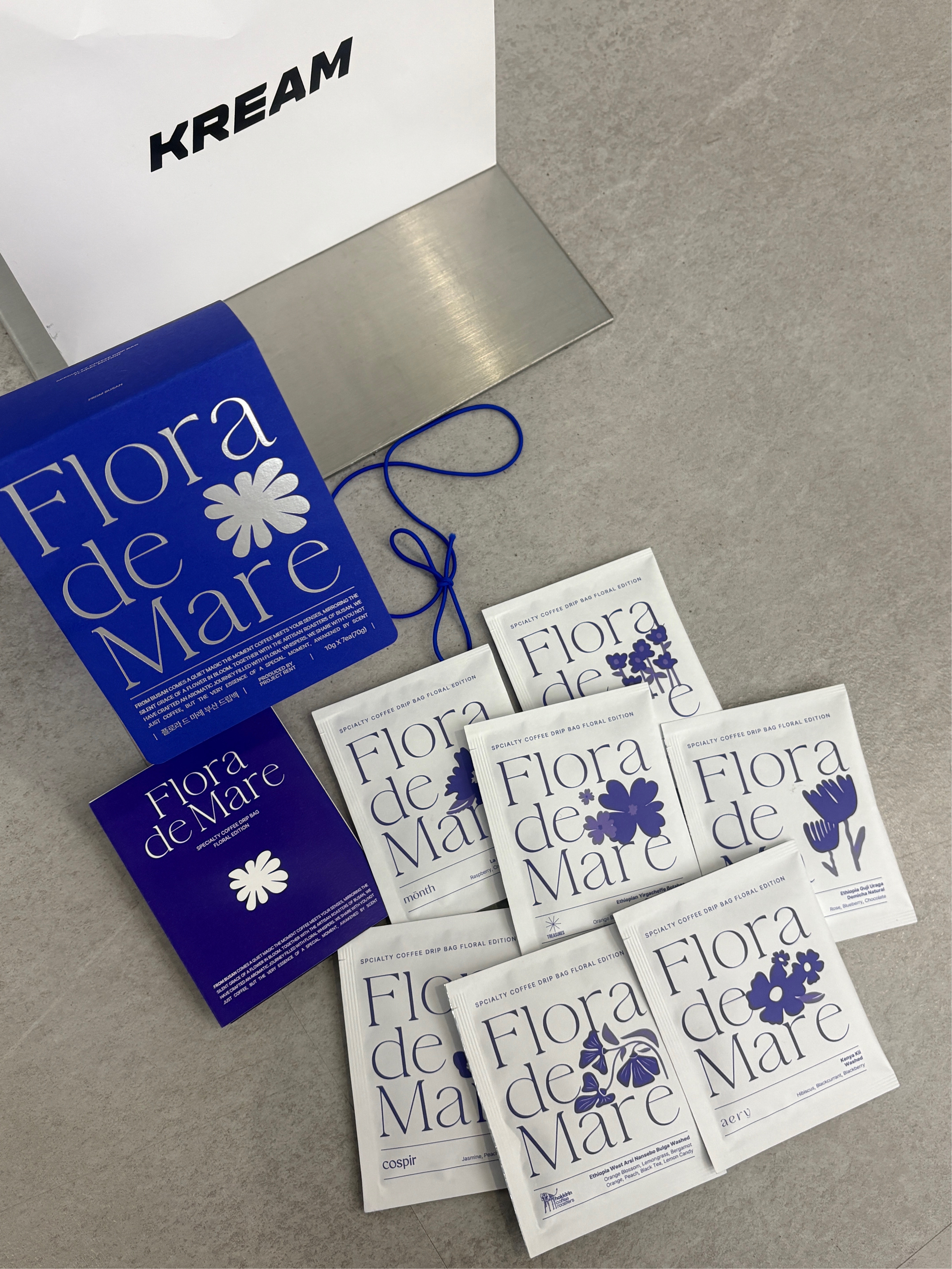[KREAM 단독] PROJECT RENT Flora De Mare Busan Drip Bag Coffee 10g*7ea 착용 스타일 - 4