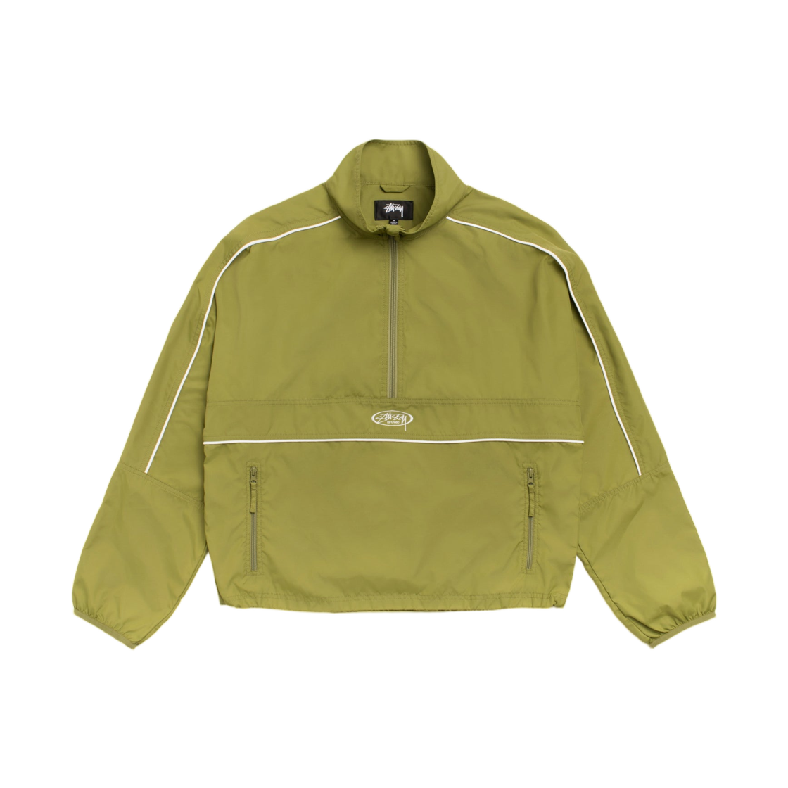 115905 Stussy Lightweight Pullover Jacket Olive
