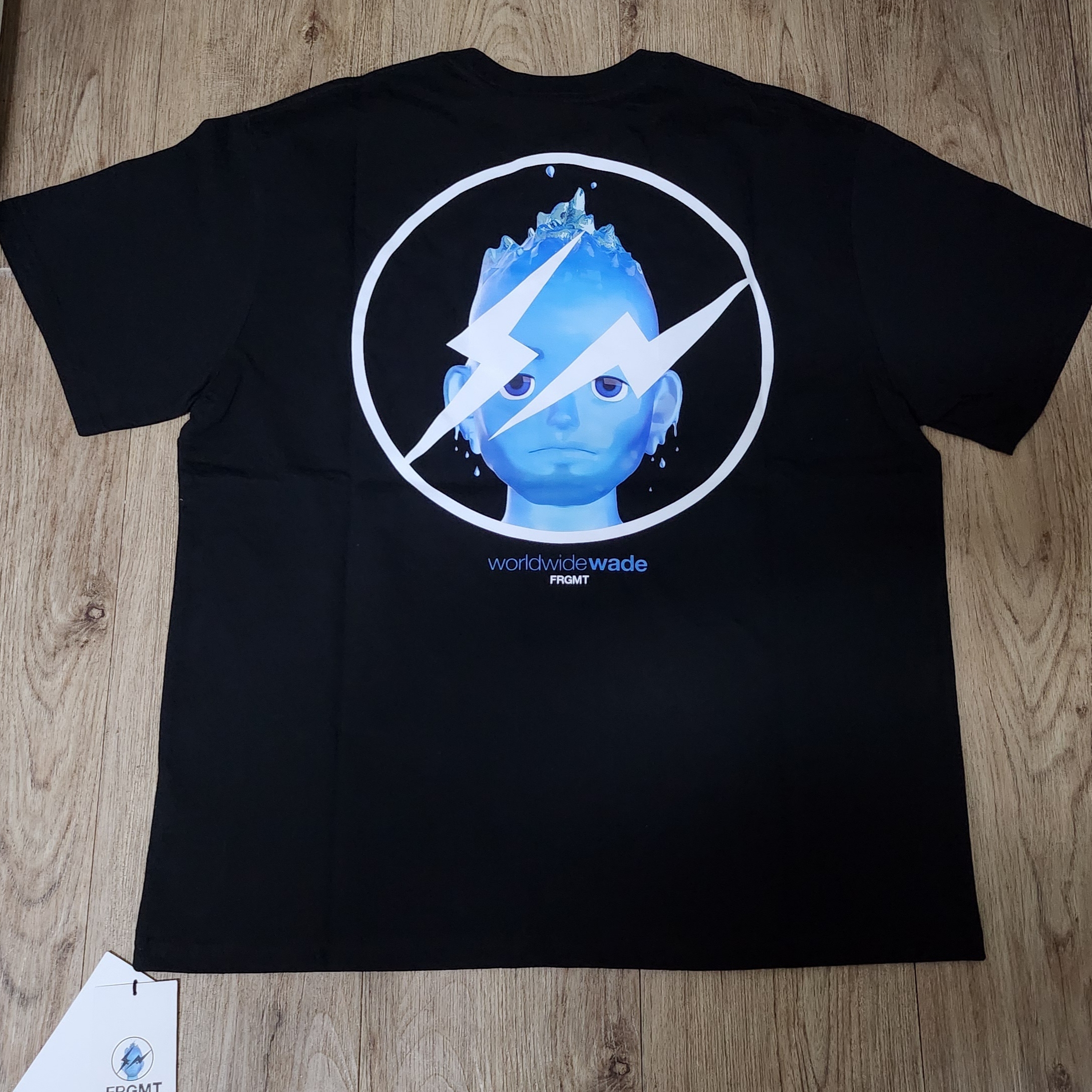 WADE x FRGMT T-shirt Black 착용 스타일 - 1