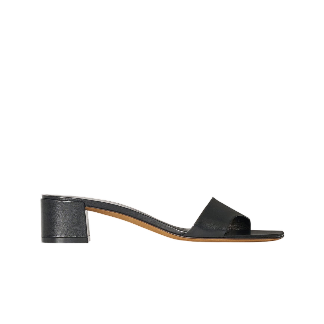 (W) 더 로우 뉴 초콜릿 슬라이드 블랙((W) The Row New Chocolate Slide Black) - 1