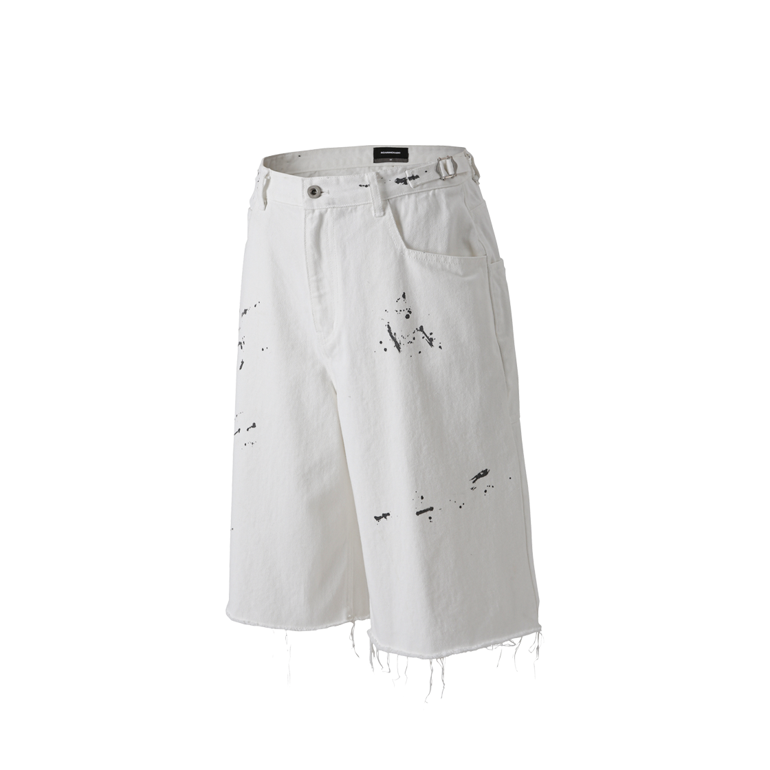 로어링라드 페인팅 데님 버뮤다 팬츠 화이트(ROARINGRAD Painted Denim Bermuda Pants)
