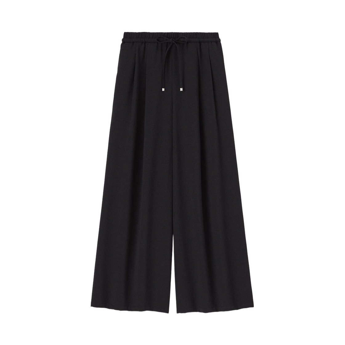 359984-09 (W) GU Drapped Wide Pants Short Black