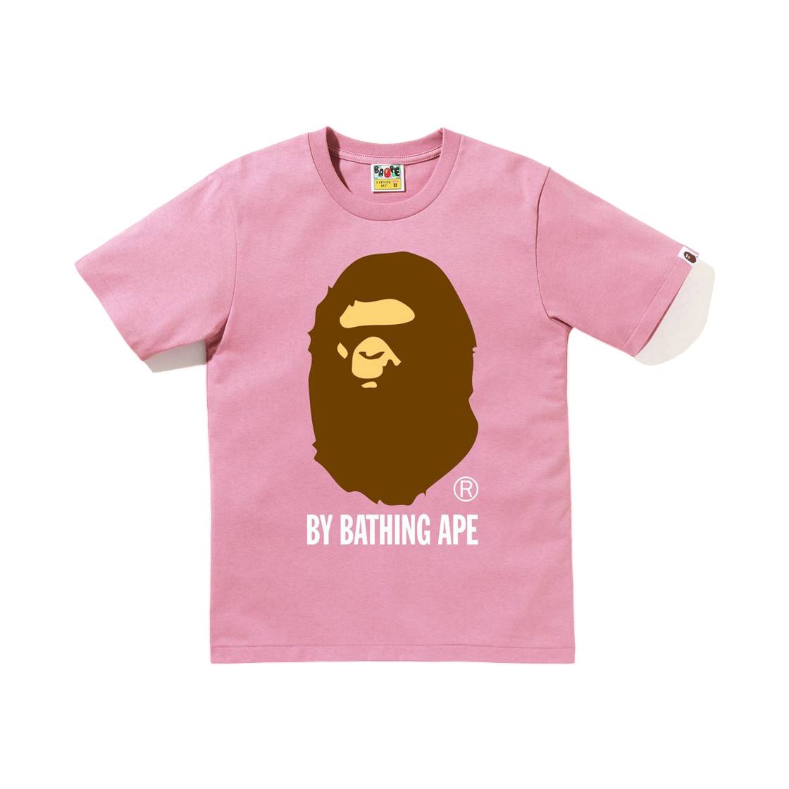 (W) 베이프 바이 베이싱 에이프 티셔츠 핑크((W) BAPE By Bathing Ape T-Shirt Pink)