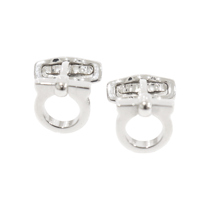 ITL7GSJWPM74 Ferragamo Palladio Silver Gancini Cufflinks