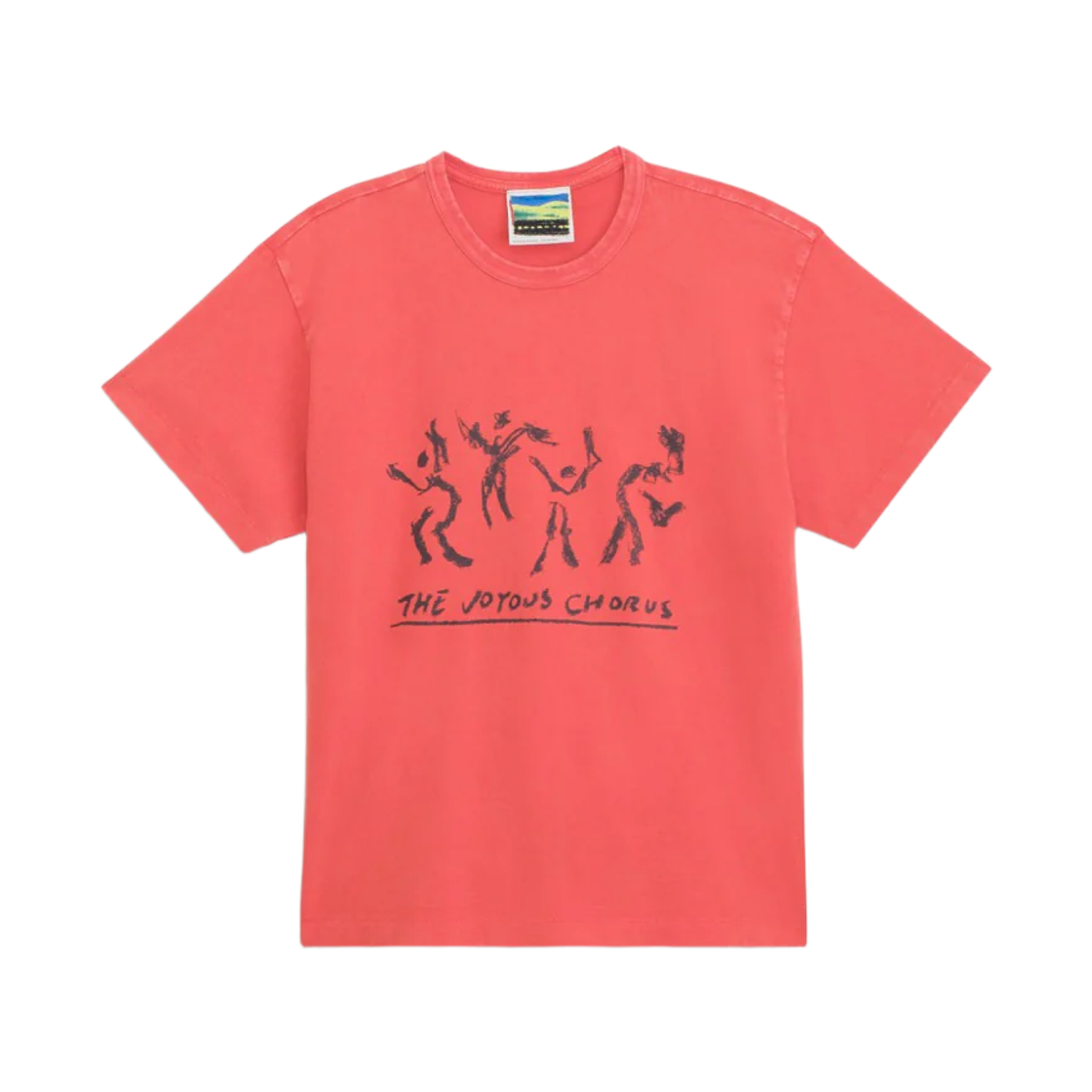 반스 x 줄리안 클린세비치 OTW 워시드 조이어스 코러스 티셔츠 만다린 레드(Vans x Julian Klincewicz OTW Washed Joyous Chorus T-Shirt Mandarin Red) - 1