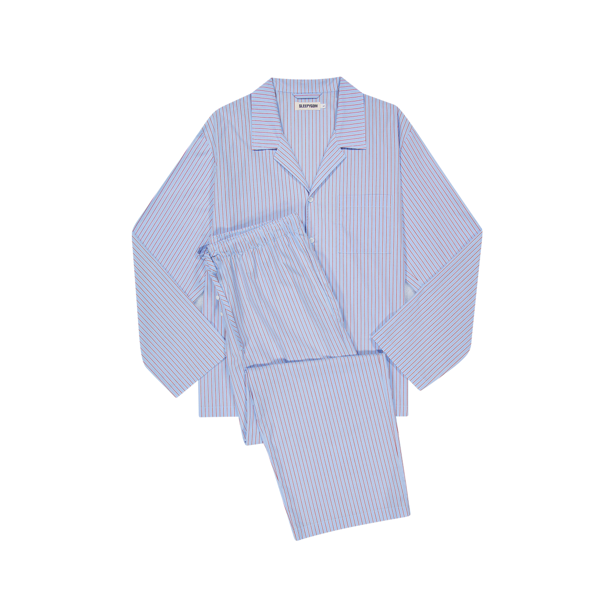 슬리피곰 베이비 블루 와이드 파자마 세트(Sleepygom Baby Blue wide pajama set)