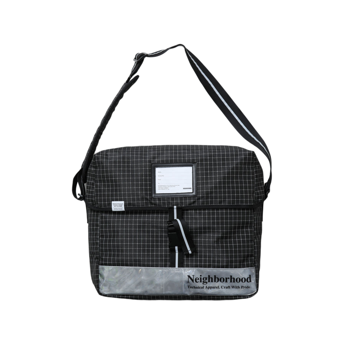 헬리녹스 x 네이버후드 리플렉티브 메신저 백 블랙(Helinox x Neighborhood Reflective Messenger Bag Black)