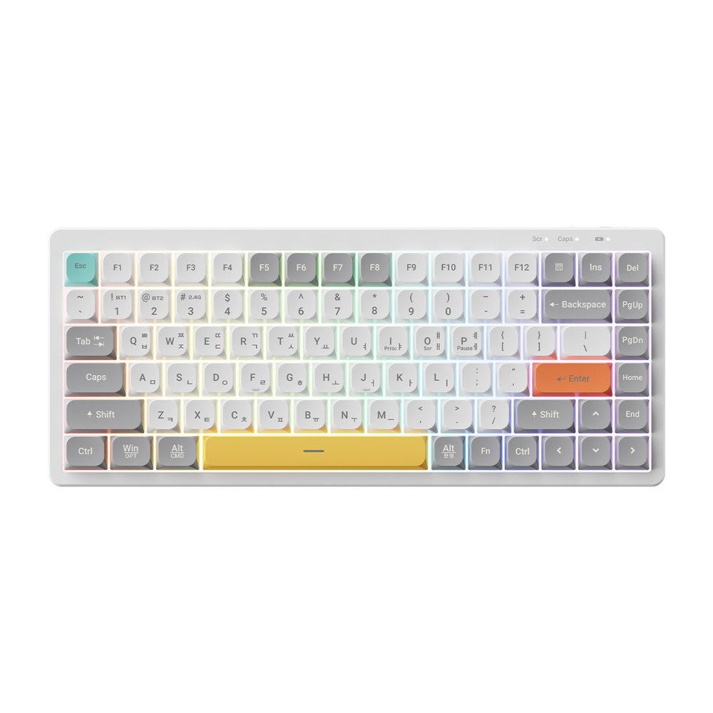 앱코 NTP84 노트북 태블릿 3모드 휴대용 사무용 저소음 LP 키보드(ABKO NTP84 Laptop Tablet 3 Mod Portable Office Quiet LP Keyboard) - 6