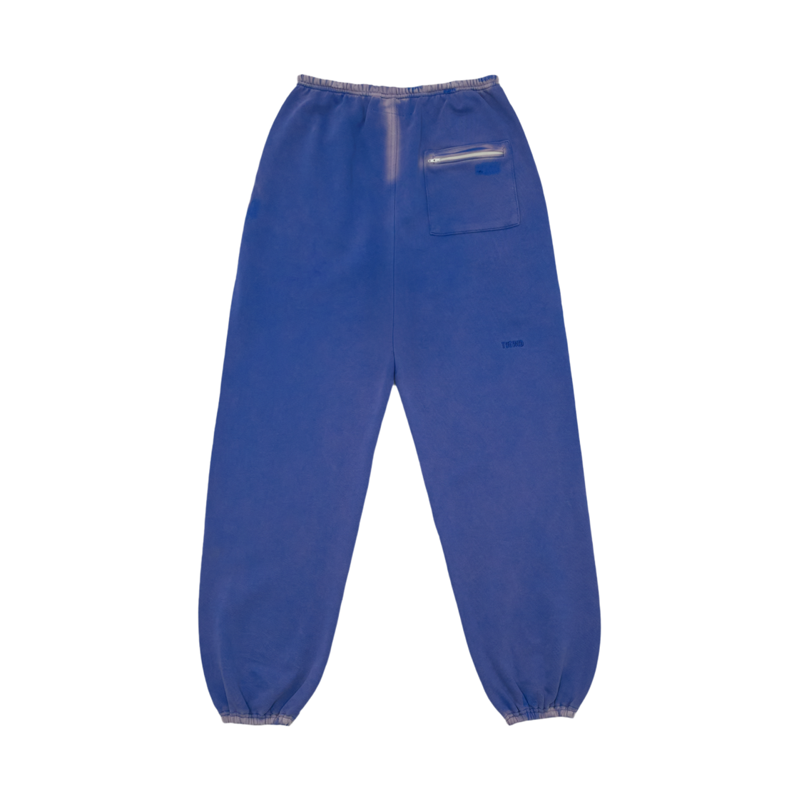 투위드 클래식 엠브로디어리 셋업 팬츠 블루베리블루(Tuewid Classic Embroidery Sweatpants In Drop Loose Fit Blueberry Blue) - 2