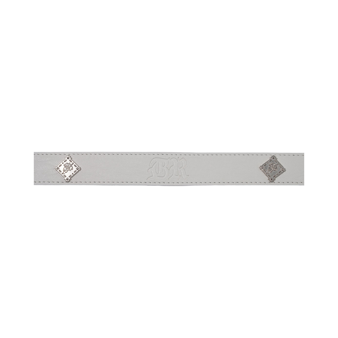 비에스래빗 시그너쳐 리벳 비건 레더 독 리쉬 화이트(Bsrabbit Signature Rivet Vegan Leather Dog Leash White) - 4
