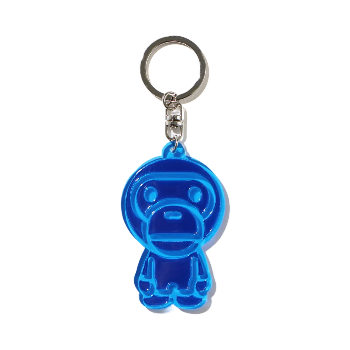 - BAPE Baby Milo Reflective Keychain Blue