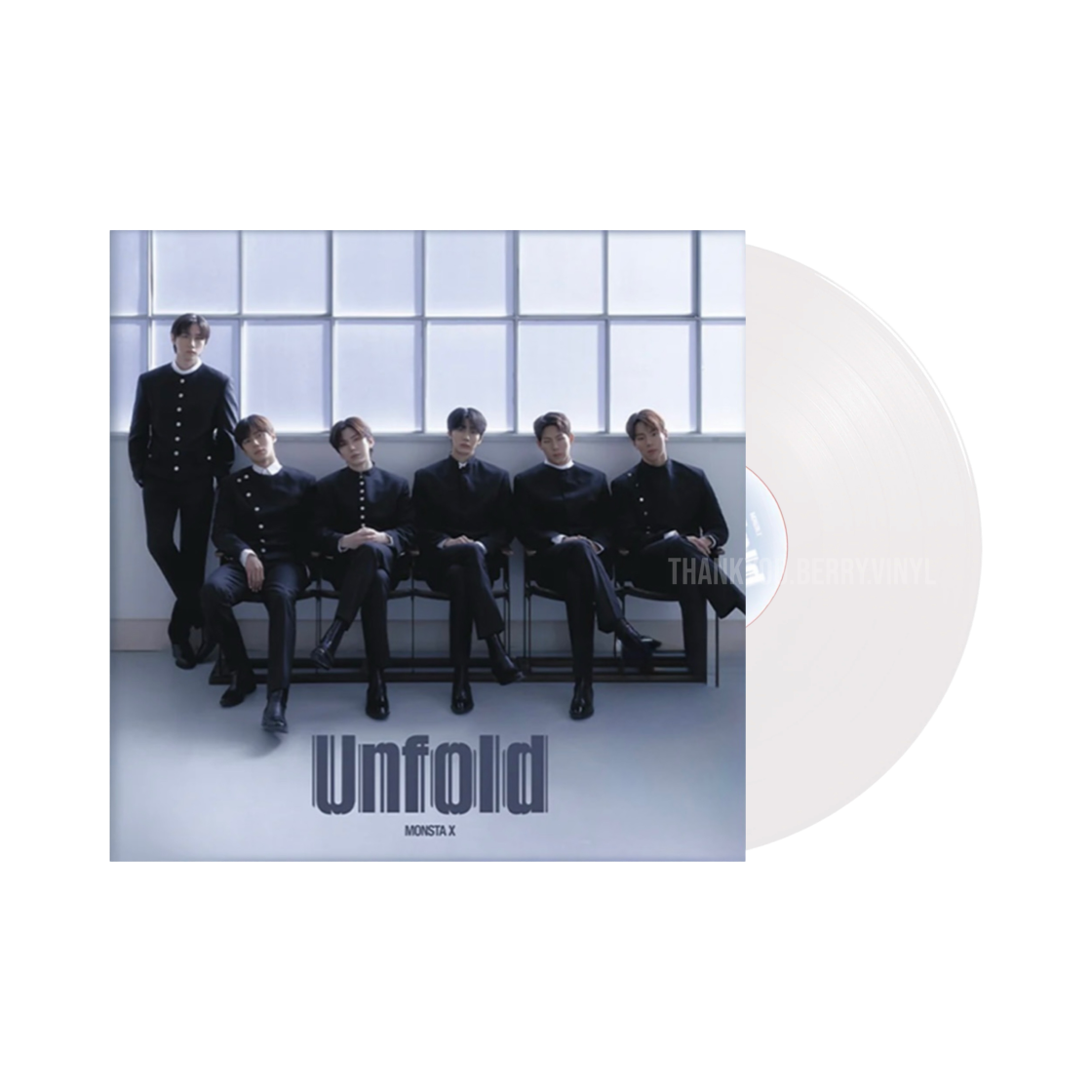 몬스타엑스 미국 정규 3집 언폴드 LP 화이트(Monsta X 3rd English Album Unfold LP White) - 1