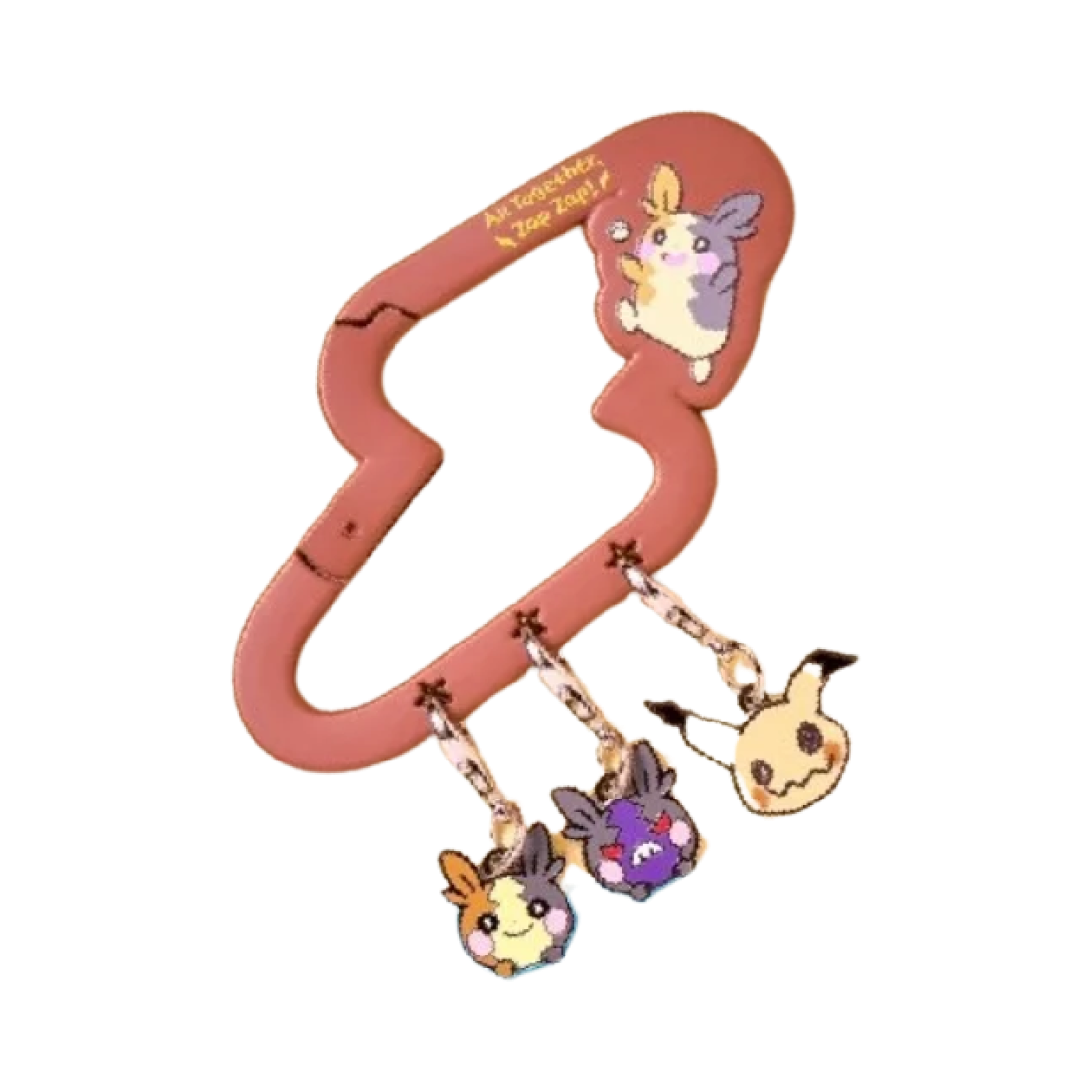 포켓몬 메타몽 놀이터 다같이 찌릿찌릿 카라비너 키링 모르페코(Pokemon Metamong Playground All Together, Zap Zap! Carabiner Keyring Morpeko)