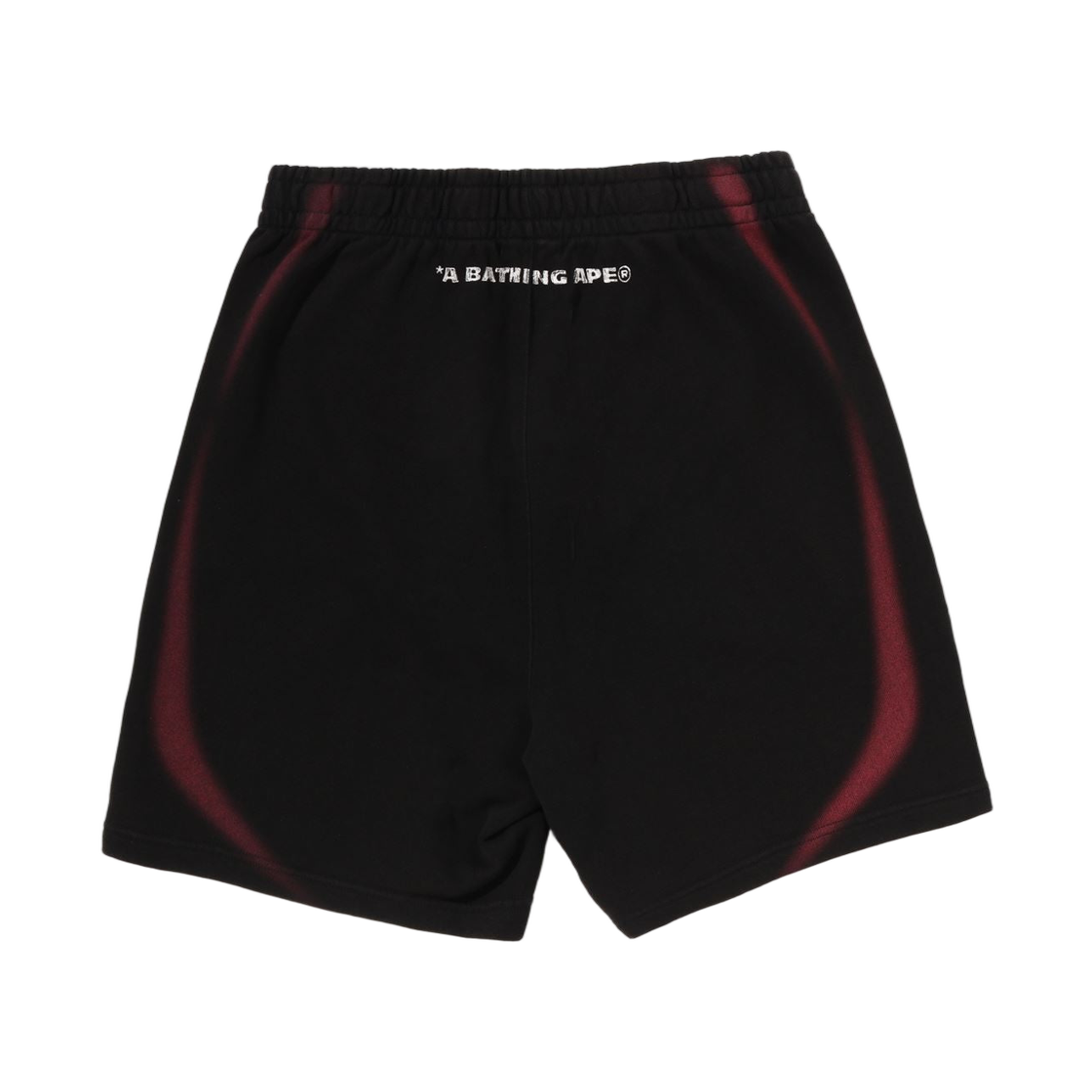 베이프 헤비 워시 핸드 드로우 풋볼 로고 릴렉스드 핏 스웨트 쇼츠 블랙(BAPE Heavy Wash Hand Draw Football Logo Relaxed Fit Sweat Shorts Black) - 2