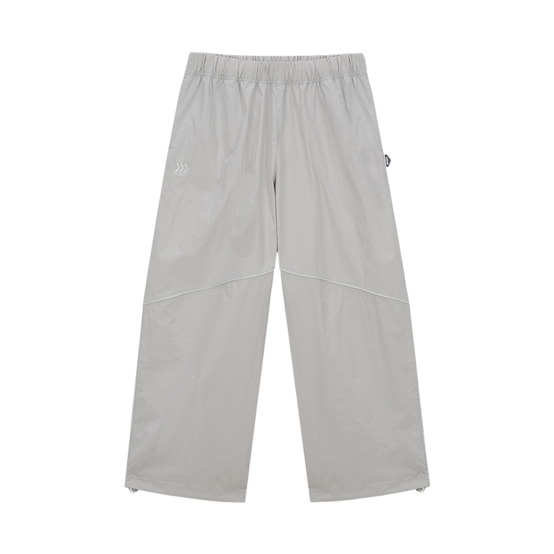 GWBFPL06 WILLBE PLAY Cut out Line Woven Pants Ice Gray
