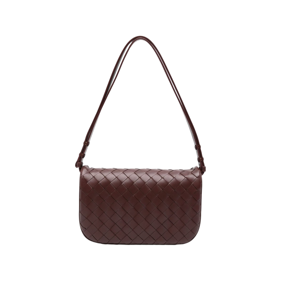 806998V4W312122 Bottega Veneta Intrecciato Leather Shoulder Bag Madder Brown