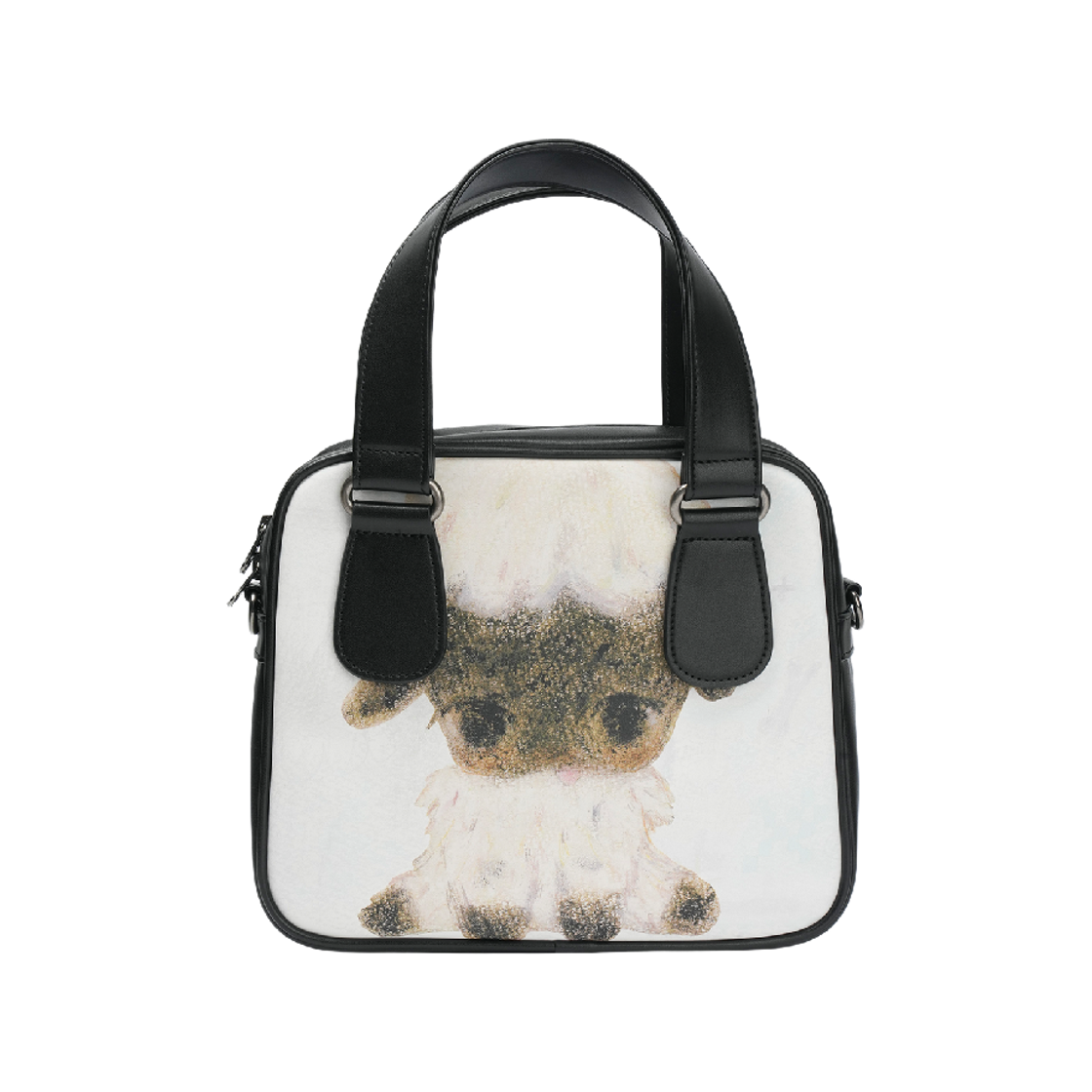 코이세이오 빈티지 쉽 그래픽 토트백 블랙(COYSEIO Vintage Sheep Graphic Tote Bag Black) - 1