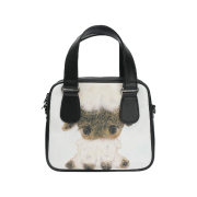 COYSEIO Vintage Sheep Graphic Tote Bag Black