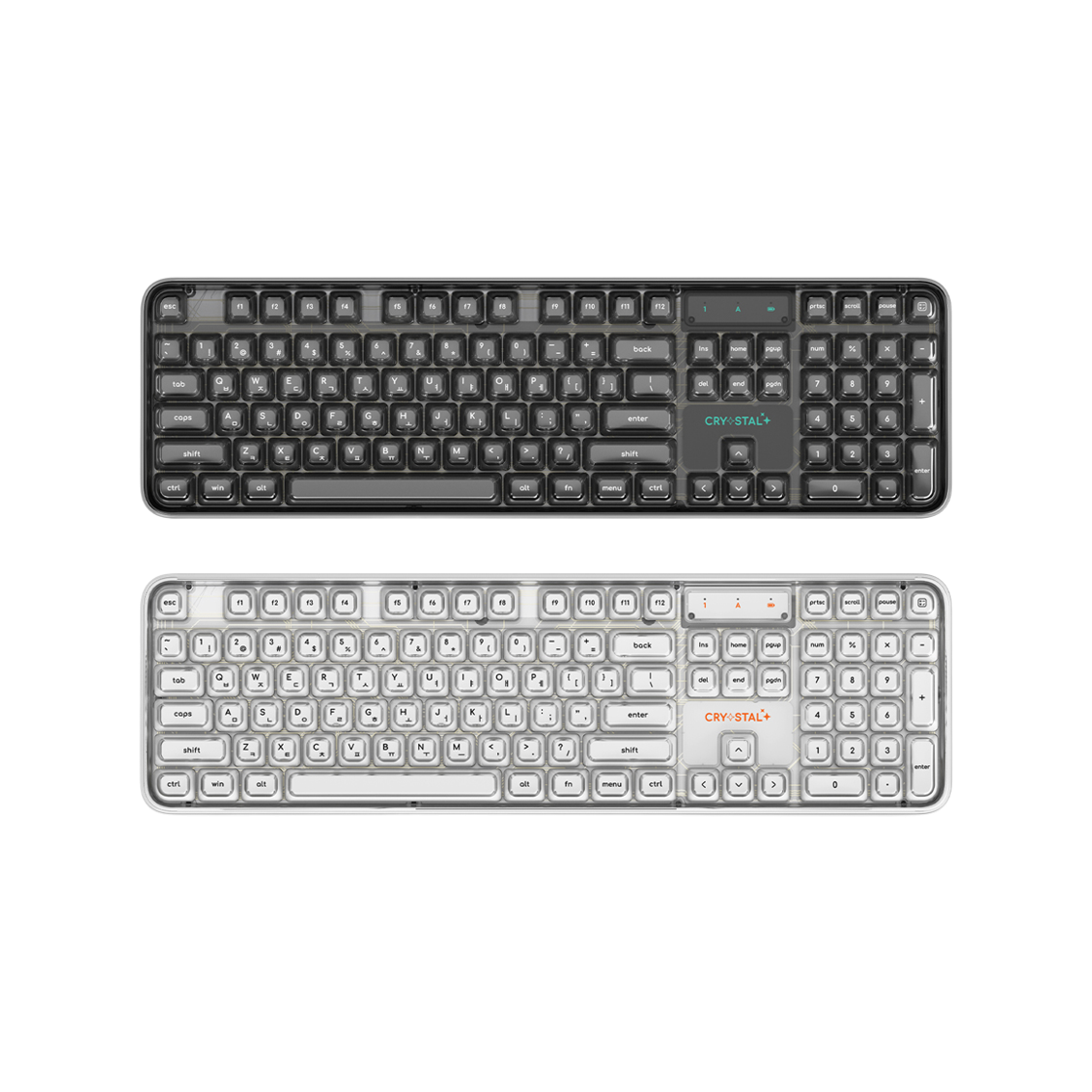 앱코 ACM105 유리알 키캡 신디사이저 유무선 블루투스 저소음 키보드(ABKO ACM105 Glass-Alkie Cap Synthizer Wired/Wireless Bluetooth Quiet Keyboard)