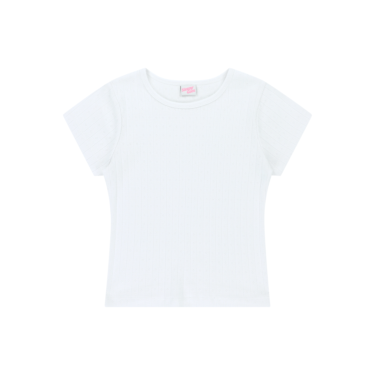 슬리피곰 퓨어 숏 슬리브 티 화이트(Sleepygom Pure short sleeve t white)