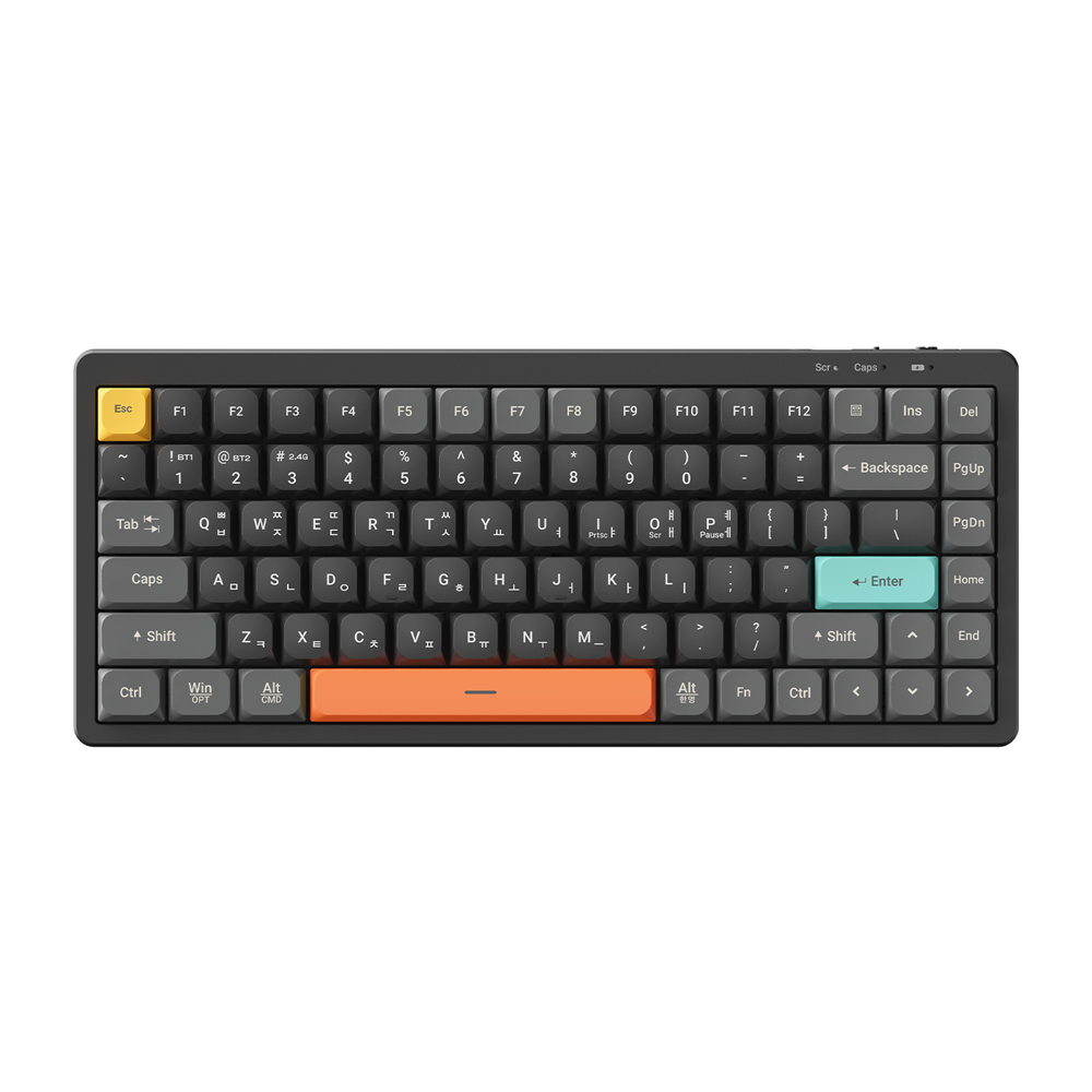 앱코 NTP84 노트북 태블릿 3모드 휴대용 사무용 저소음 LP 키보드(ABKO NTP84 Laptop Tablet 3 Mod Portable Office Quiet LP Keyboard) - 3